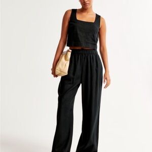 Abercrombie & Fitch Linen Pants and Tank Top Matching Set